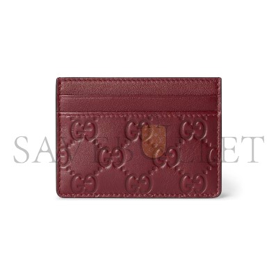 GUCCI GG EMBLEM CARD CASE ‎‎‎847204 (10*7cm)